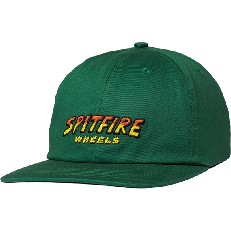 SF HELL HOUNDS SCRIPT STRAPBACK HAT ADJ-DK.GREEN