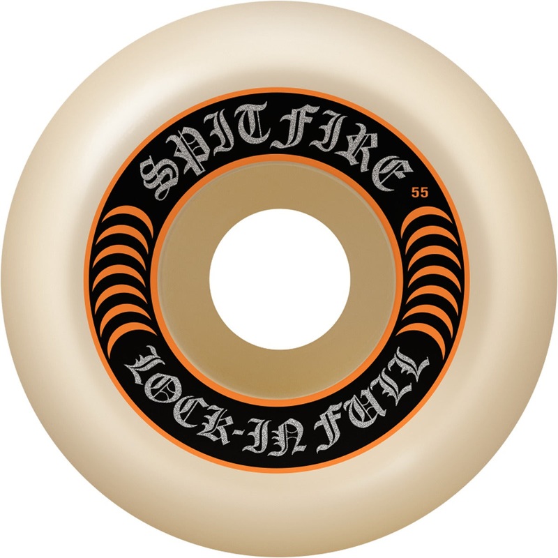 Spitfire Wheels F4 Lock-In Full 55mm 99a – Natural/Orange (Set of 4)