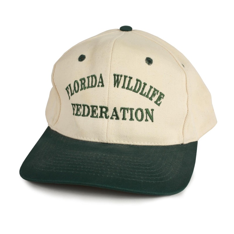 Vintage Florida Wildlife Federation Snapback Hat Cream