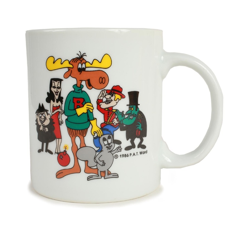 Vintage Rocky & Bullwinkle Mug 1986