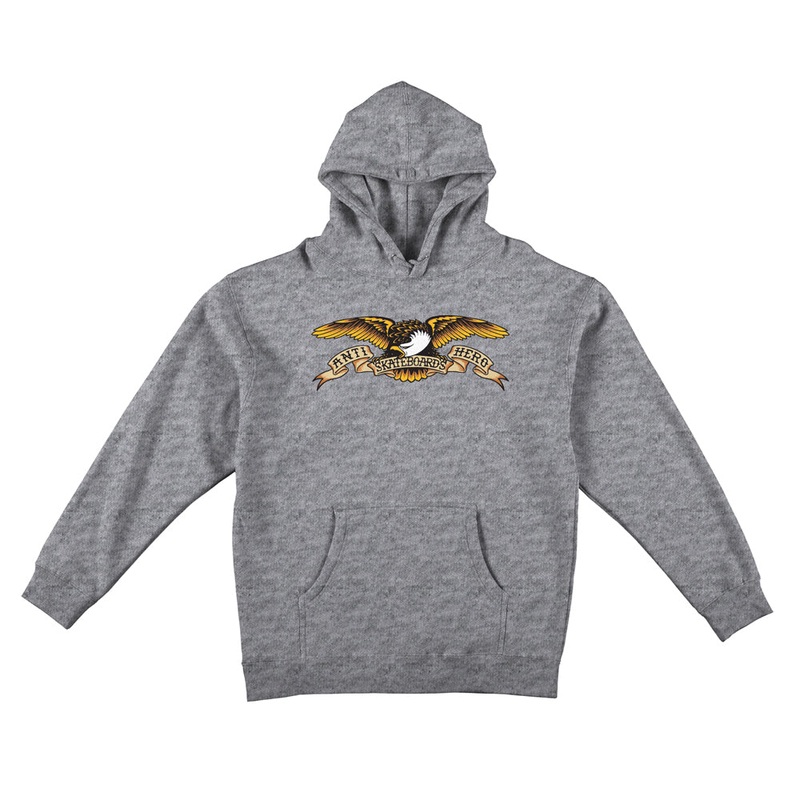 ANTIHERO EAGLE PO HOOD GREY SMALL