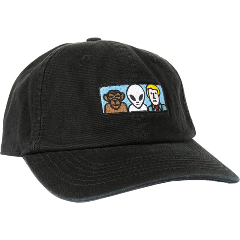 AW MISSING LINK EMBROIDERED TWILL HAT ADJ-BLACK