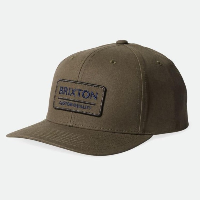 BRIXTON PALMER PROPERN X MP SNAPBACK OLIVE SURPLUS/WASHED BLACK