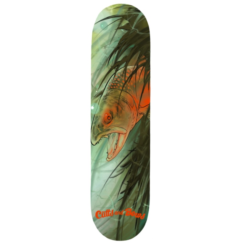 CUTTS AND BOWS DECK – BULL TROUT SHAPED (8.7″) 8.7″