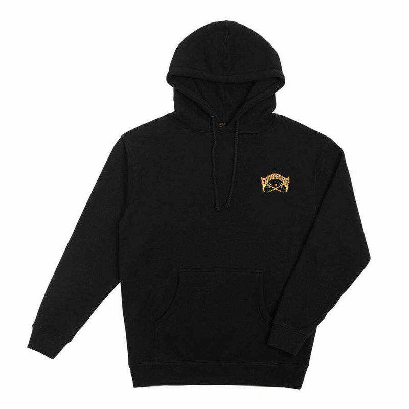 DARK SEAS COSMIC VOYAGE STOCK PUILLOVER FLEECE BLACK MEDIUM