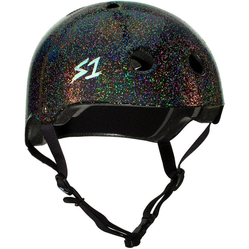 S1 Lifer Helmet – Black Gloss Glitter X-Small (20.5″) Black
