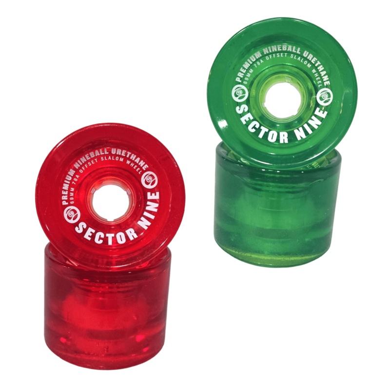 Sector 9: 69mm Nineballs 78a Longboard Skateboard Wheels Red