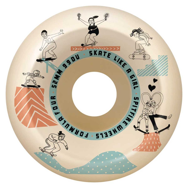 SPITFIRE WHEELS FORMULA FOUR 99A SKATE LAKE A GIRL SESSIONS (52MM) 52MM