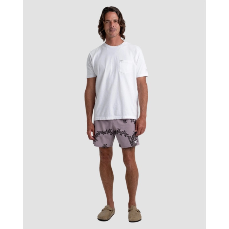 TENORE PRINTED DAY BOARD SHORT – ZINC Medium