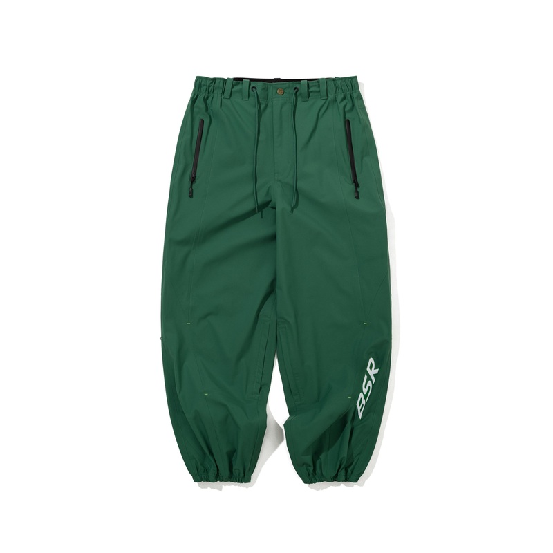 BSRABBIT 3L SEAM SEALING WIDE VENTILATION PANTS GREEN Medium Green