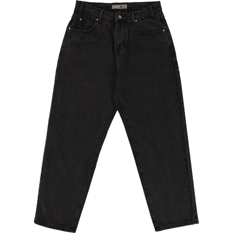 GIRL JEANS 38 WASHED BLACK