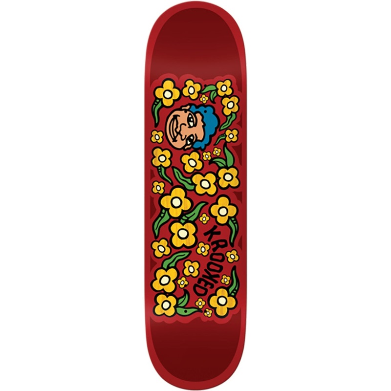 Krooked Sweatpants Skateboard Deck – 8.38 Red