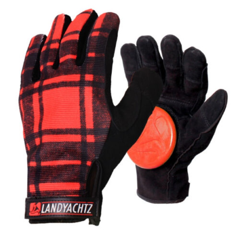 Landyachtz Plaid Slide Freeriding Gloves X-Small