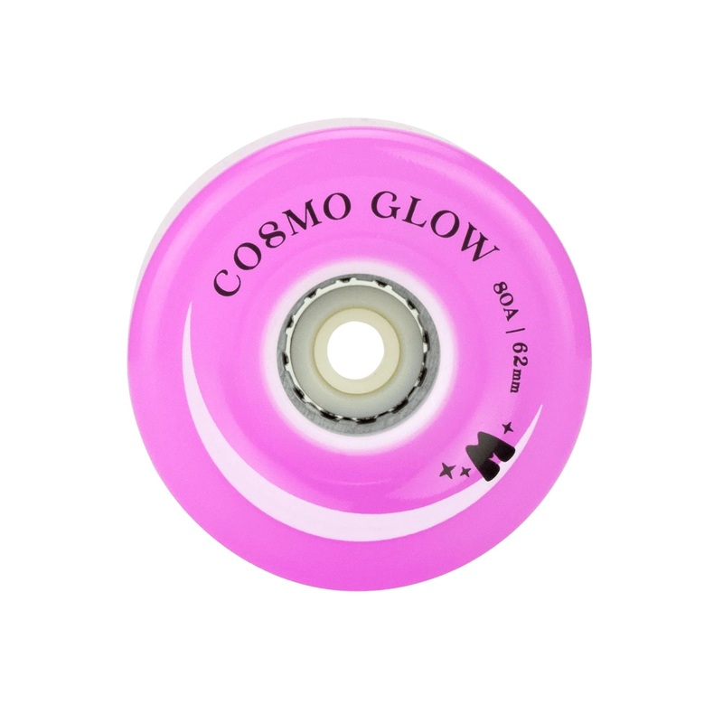 Moxi Cosmo Glow Roller Skate Wheels 62mm – Purple Haze (4 Pack)