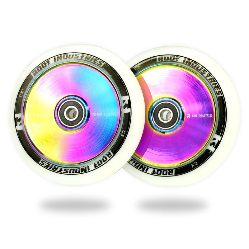 Root Industries AIR Wheels 110mm – White/Rocket Fuel (Pair)