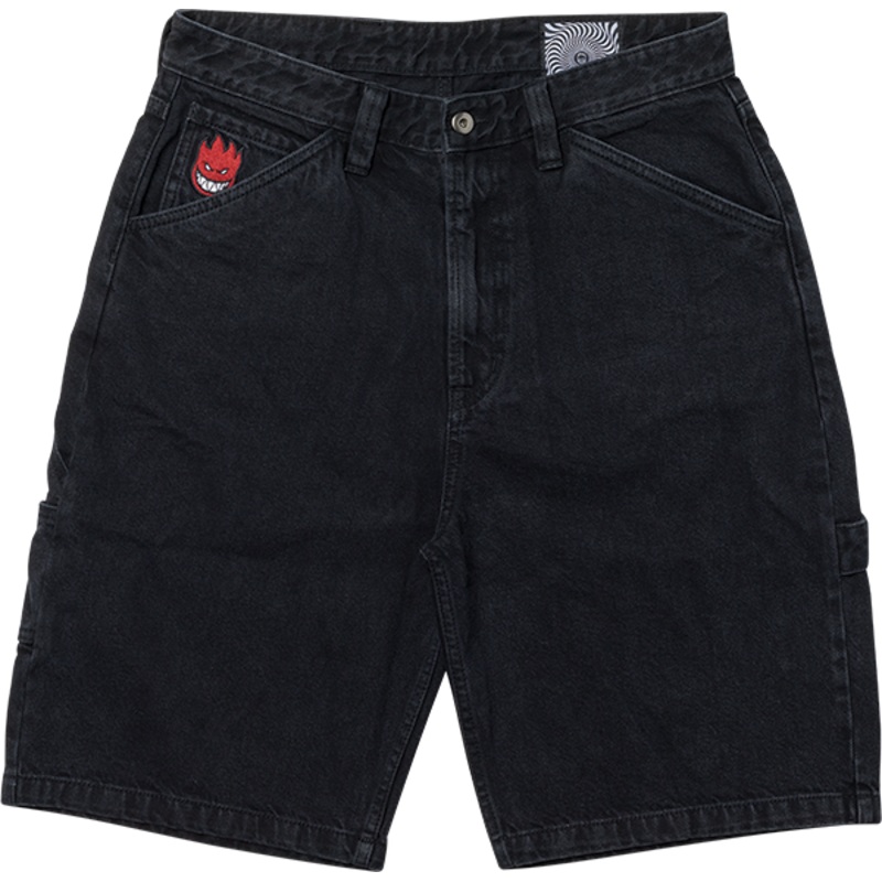 SF BIGHEAD FILL DENIM SHORTS BLACK XS