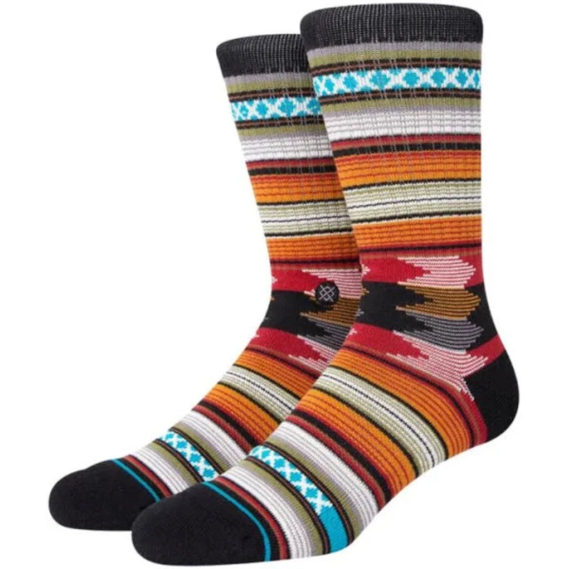 Stance Baron Black Crew Socks M