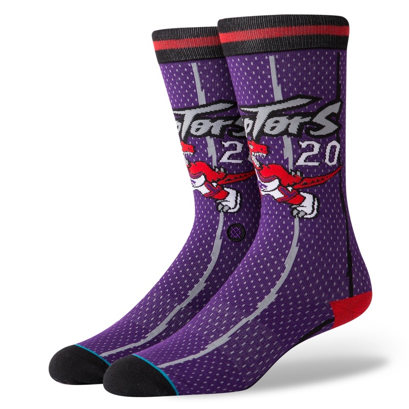 STANCE SOCKS RAPTORS 96 JERSEY PURPLE MED