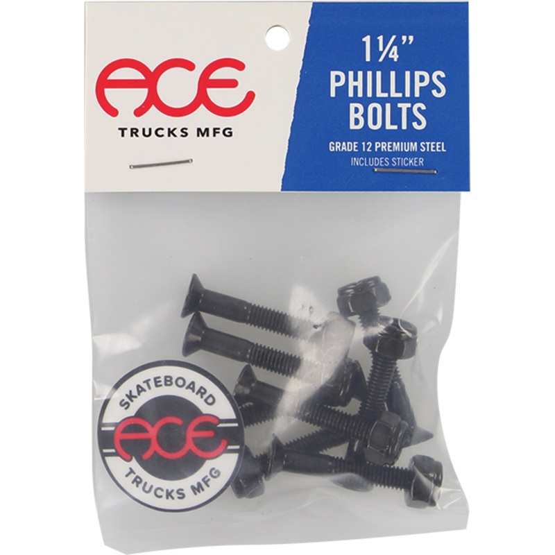 ACE 1-1/4 PHILLIPS HARDWARE SET BLACK