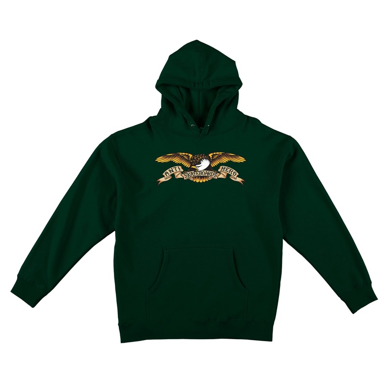 ANTIHERO EAGLE PULLOVER DARK GREEN SMALL