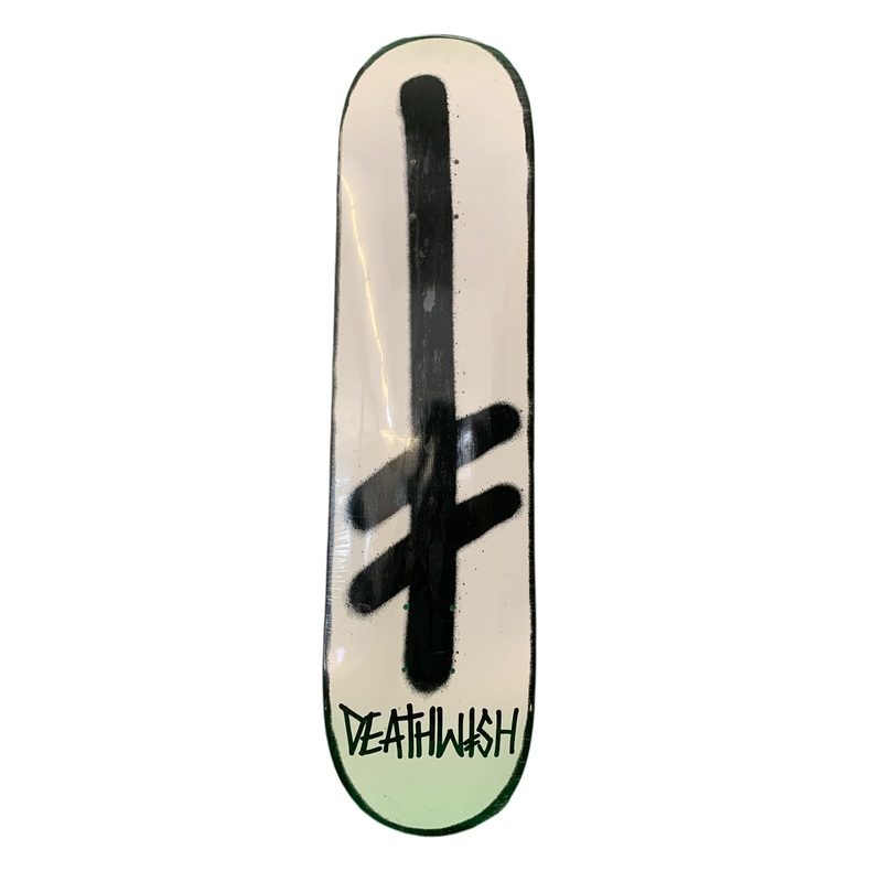 Deathwish Deathspray Bordered Black/White 7.5″ Classic Skateboard Deck