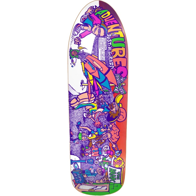 New Deal – Adventures of Justin Girard Neon Heat Transfer 9.72 – Skateboard Deck
