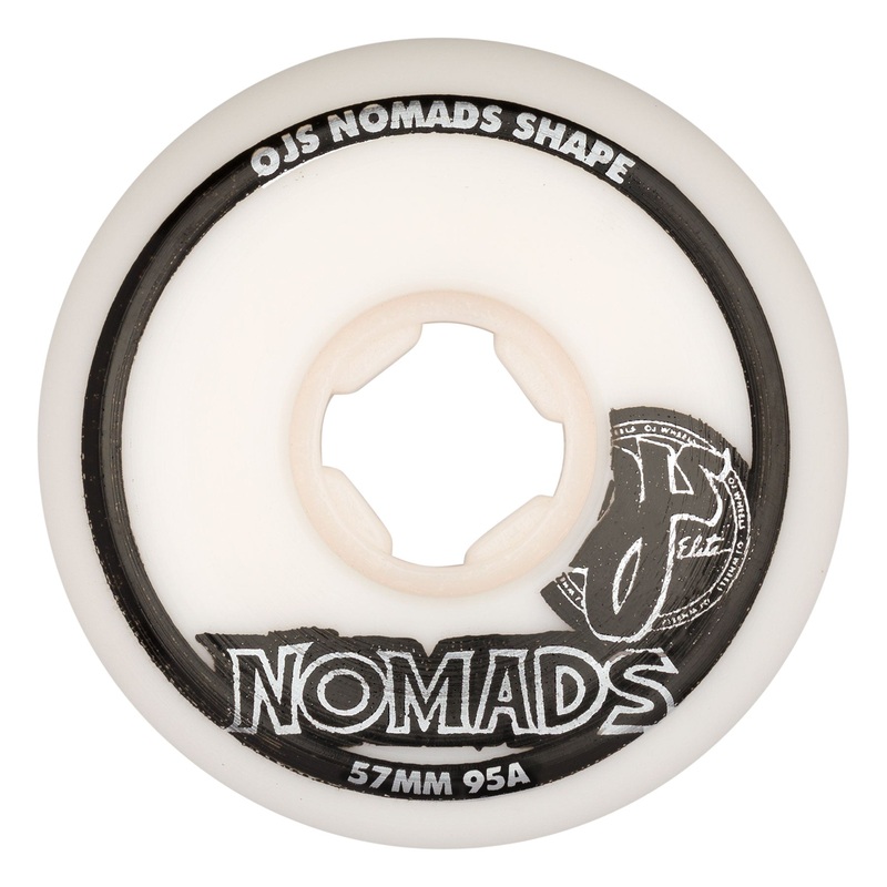 OJ WHEELS ELITE NOMADS WHITE 95A (53MM/54MM/57MM) 53MM