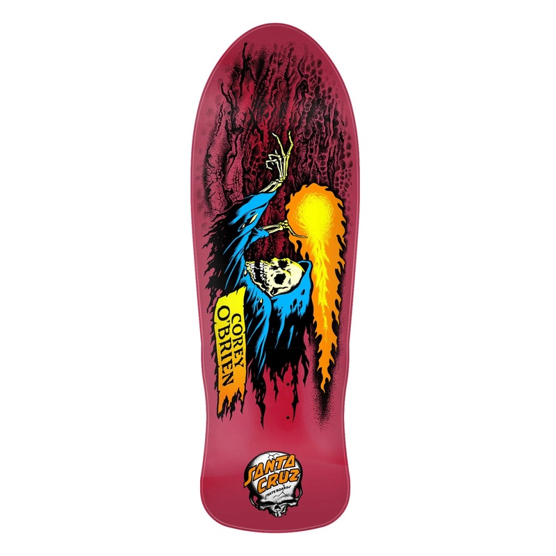 Santa Cruz O’Brien Reaper Reissue Skateboard Deck – 9.85
