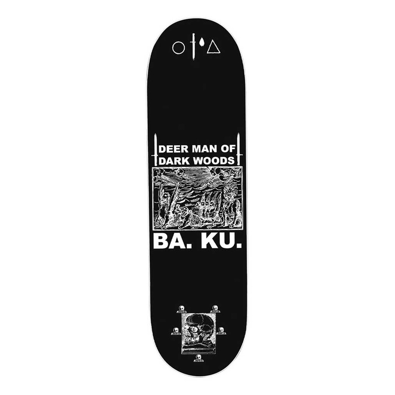 SKULL SKATES DECK BAKU DEER MAN OF THE DARK WOODS REISSUE (9″) 9″