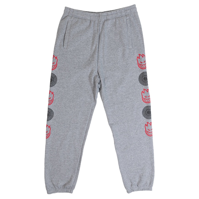 SPITFIRE BIG HEAD SWIRL COMBO CUSTOM SWEATPANTS SMALL