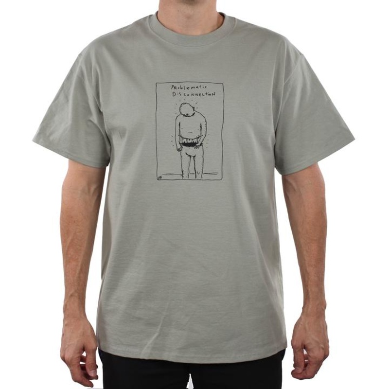 THEORIES PROBLEMATIC DISCONNECTION HEAVY DUTY TEE LAUREL GREEN MED