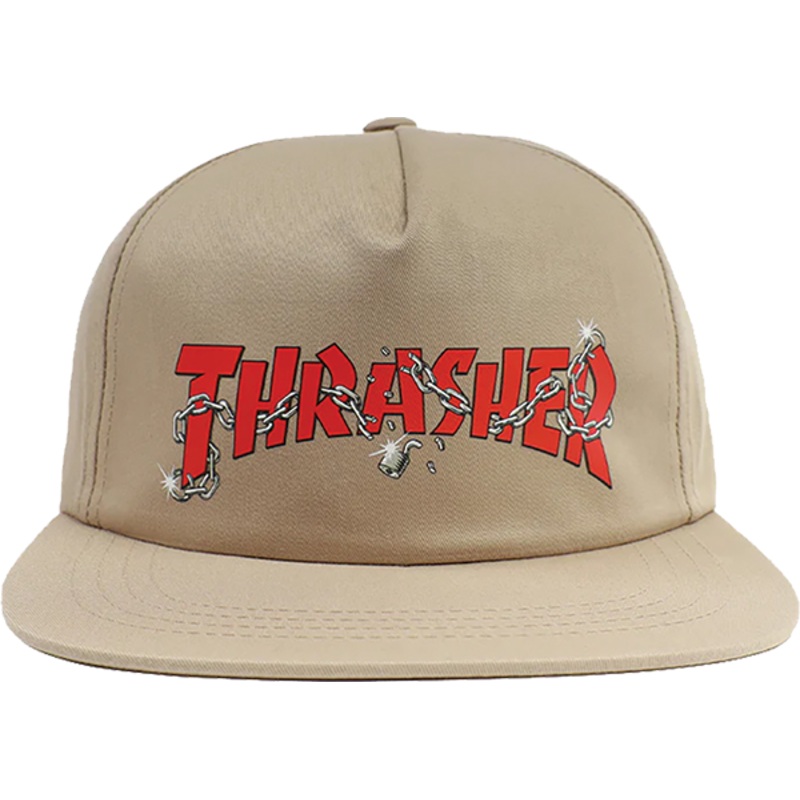 THRASHER DANIEL SHEPARD CHAINS HAT ADJ-KHAKI