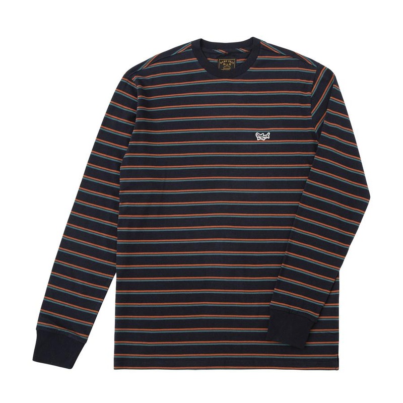 DARK SEAS GLENNEYRE KNIT NAVY/RUST SMALL