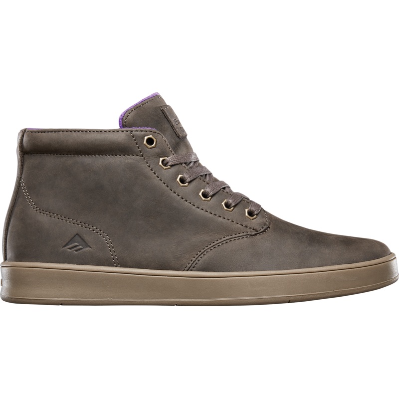 EMERICA ROMERO LACED HIGH CHOCOLATE/GUM 8