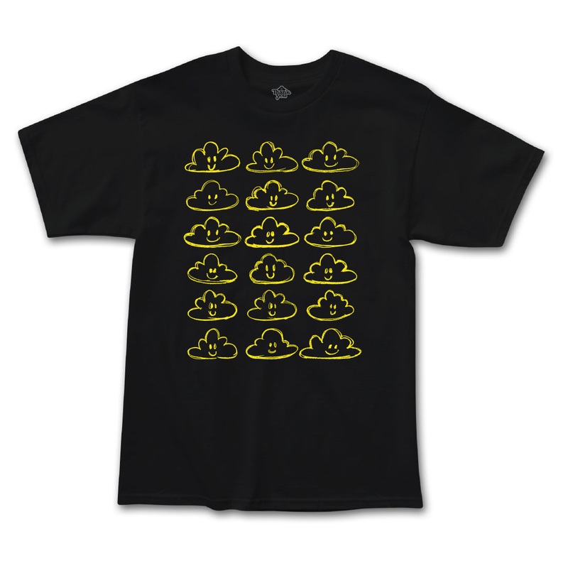 Many Clouds Tee BLACK SMALL