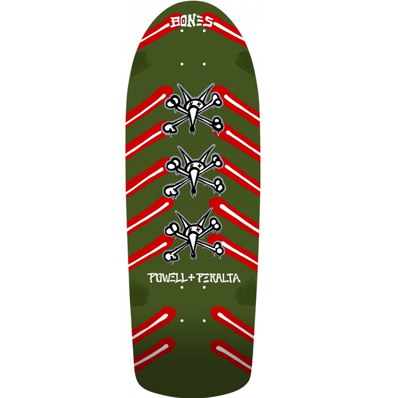 Powell Peralta OG Rat Bones Skateboard Deck – 10 Olive Green