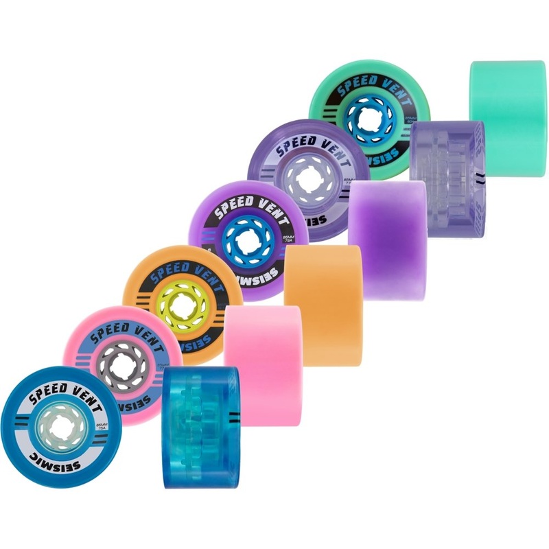 Seismic: 85mm DEFCON Speed Vent Longboard Skateboard Wheel 77a Bubblegum