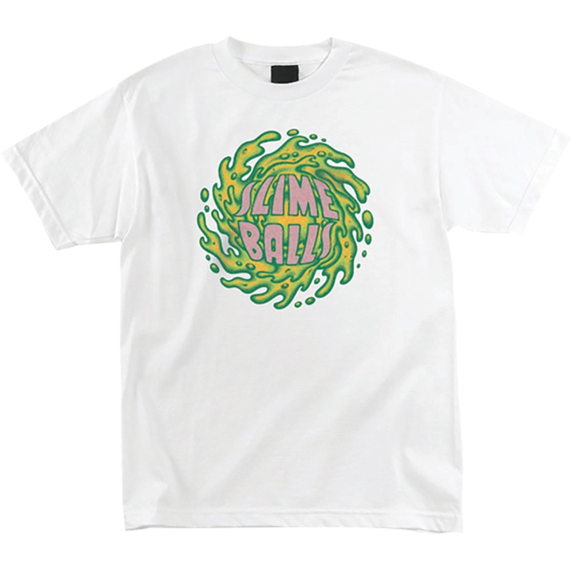SLIME BALLS LOGO FRONT SS WHITE S