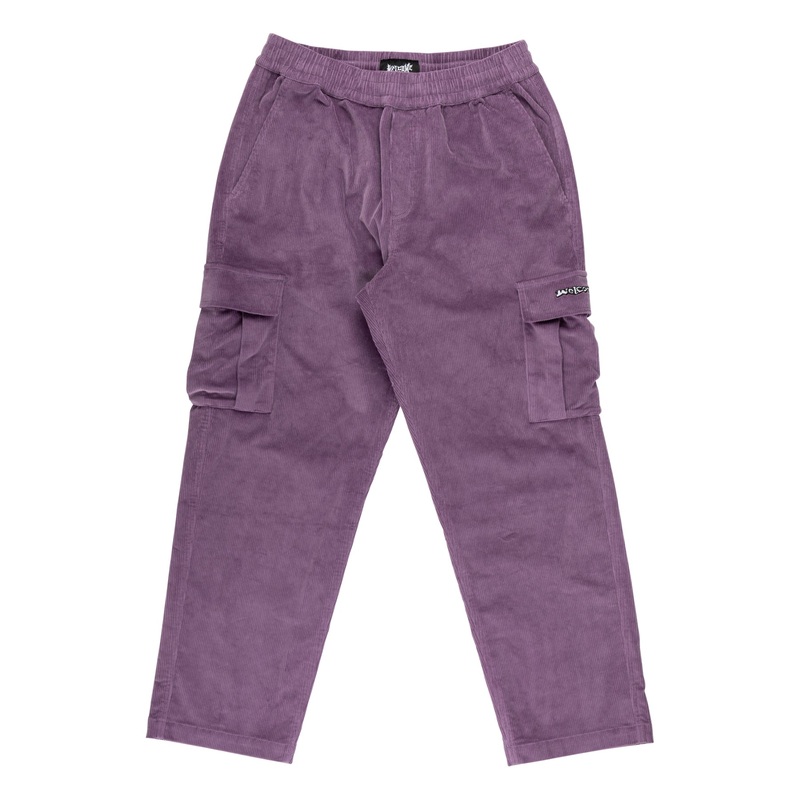 WELCOME CHAMBER CORDUROY CARGO PANT BERRY SMALL