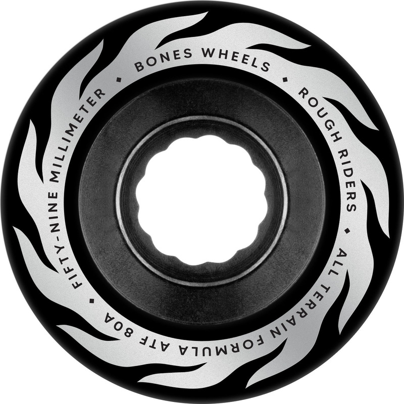 Bones ATF Rough Rider Eternal Flame 59mm 80a Wheels – Black (Set of 4)