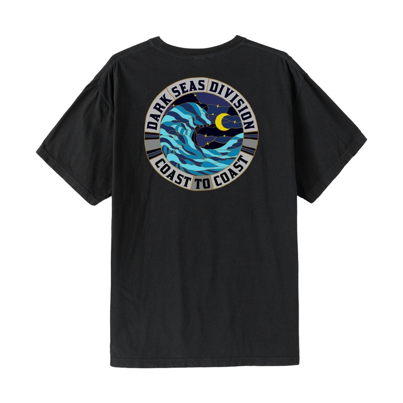 DARK SEAS CRYSTAL CLEAR TEE BLACK MEDIUM