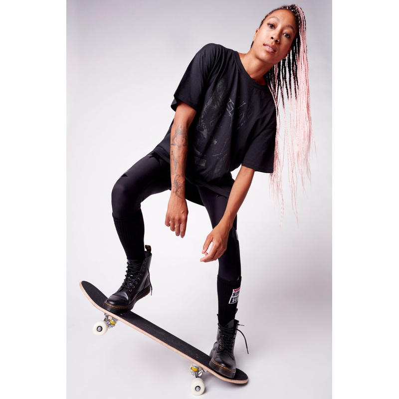 Face Print Logo T-Shirt – Black S