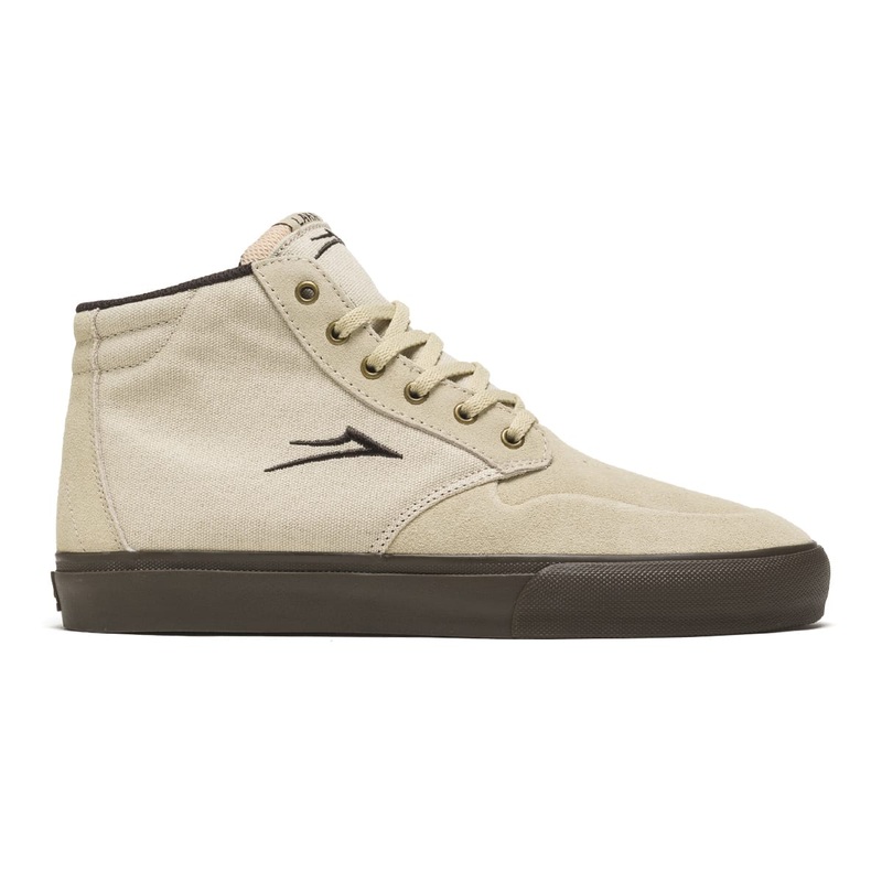 Lakai Shoes Riley 3 High – Cream/Gum Suede 8 Tan