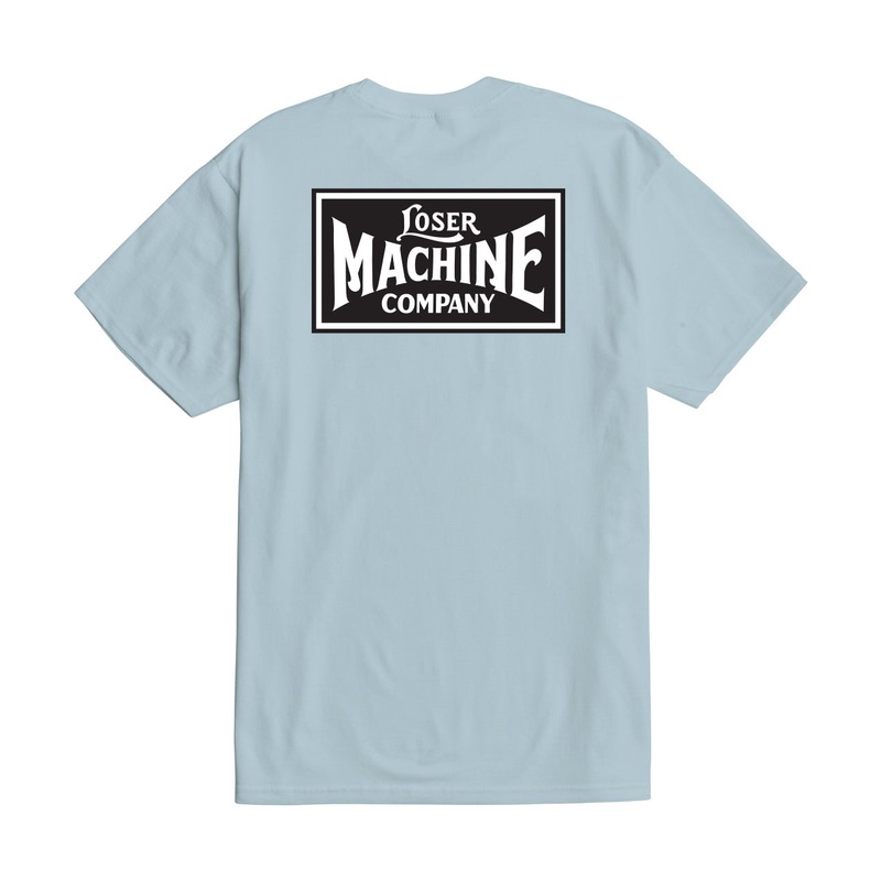 LOSER MACHINE NEW OG STOCK TEE LIGHT BLUE MEDIUM