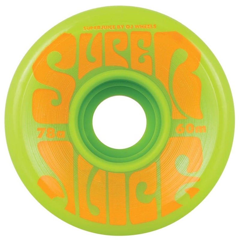 OJ WHEELS SUPER JUICE CRUISER WHEELS GREEN 78A (55MM/60MM) 55MM