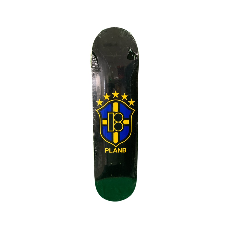 Plan B Crest Yellow/Blue 8″ Classic Skateboard Deck