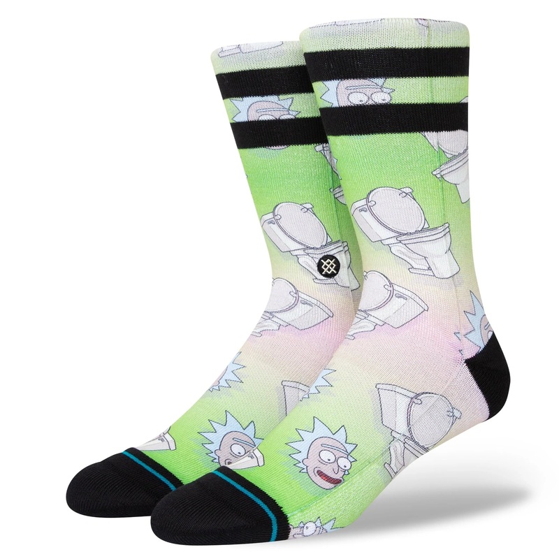 Stance Rick & Morty The Seat Crew Socks – Multi M