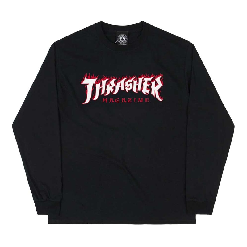 THRASHER POSSESSED LOGO LONGSLEEVE – BLACK SMALL
