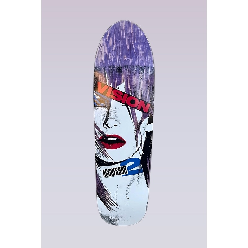 Aggressor 2 – Modern Shaped Skateboard Deck – 8.5″X32.5″ – Purple Stain
