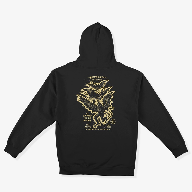 Carnales Reposado Hoodie (Black/Yellow) SMALL